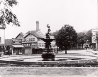 The Barnum Fountain                                                                                                                                                                            An 18 foot high fountain depicting a triton blowing a conch shell.  Presented to Bethel in 1881 by P.T. Barnum, it was dismantled October 18, 1924, and replaced by the Doughboy statue in 1928